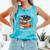 It's a Good Day To Read a Book Floral Stack Tee Comfort Colors Tank Top Light Green