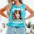Kawaii Feline Book Reading Read Books Pet My Calico Cat Men Women Comfort Colors Tank Top Light Green