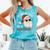 He Knows What You'Ve Been Reading Book Lover Women Santa Comfort Colors Tank Top Light Green