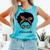 Librarian Teacher Messy Bun Life Book Library Back To School Comfort Colors Tank Top Light Green