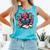 Octopus Reading Book Coffee Lover Bookaholic Bookworm Reader Comfort Colors Tank Top Light Green