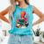 Octopus Reading Books Tea Coffee Comfort Colors Tank Top Light Green