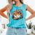 Open Book With Colorful Floral Reading Magic Comfort Colors Tank Top Light Green