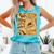 Orange Comic Book Orange Color Graphic Premium Tri-Blend Comfort Colors Tank Top Light Green