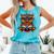Owl With Glasses And Book Reading Comfort Colors Tank Top Light Green