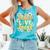 Peace Love Books Librarian Teacher Life Book Library Comfort Colors Tank Top Light Green