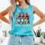 Racoons Trash Reader Book Lover Romantic Novels Premium Comfort Colors Tank Top Light Green