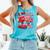 Read Your Heart Out Valentine's Day Retro Teacher Bookish Comfort Colors Tank Top Light Green