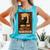 The Reader Cat Book Reading Halloween Tarot Card Comfort Colors Tank Top Light Green