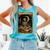 The Reader Tarot Card Book Lover Skeleton Art Goth Style Comfort Colors Tank Top Light Green