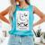 The Reader Tarot Card Bookworm Books Lover Dragon Librarians Comfort Colors Tank Top Light Green