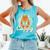 Reading Makes Me Cappy Bookworm Capybara Book Reading Comfort Colors Tank Top Light Green