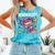 Readsolotl Cute Axolotl Book Lover Reading Women Girls Comfort Colors Tank Top Light Green