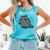 i Require Books Raccoon Comfort Colors Tank Top Light Green
