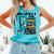 Respect Elders Cellphone Pushing Books In a Wheelchair Comfort Colors Tank Top Light Green