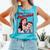 Retro Vampire Book Cover Style Stay Hydrated Halloween Comfort Colors Tank Top Light Green