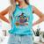 Salem Witch Book Club Bookish Halloween Raccoon Witchcraft Comfort Colors Tank Top Light Green