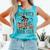 Salem Witch Book Club Raccoon Reading Comfort Colors Tank Top Light Green