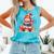 Snowman Reading Books Lovers Christmas Librarian Bookworm Comfort Colors Tank Top Light Green