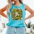 Softball Pitcher Best Traits Brave Retro Pop Comic Book Art Comfort Colors Tank Top Light Green