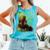 Star Wars The Book Of Boba Fett Neon Boba Fett Lives Poster Comfort Colors Tank Top Light Green