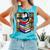 Teacher Librarian Kawaii Penguin Book Lover Penguin Comfort Colors Tank Top Light Green