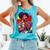 History Woman Reading Book Geometric Girl Educated Comfort Colors Tank Top Light Green