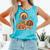 Turkey Read Books Reading Fall Thanksgiving Teacher Comfort Colors Tank Top Light Green