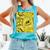 Varsity-Gold Yellow Comic Book University Varsity-Gold Comfort Colors Tank Top Light Green
