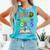 Wild About Reading Books Reader Bookworm Animals Book Lover Comfort Colors Tank Top Light Green