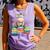 Adorable Donkey With Heart Sitting On Colorful Book Stack Comfort Colors Tank Top Lagoon