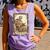 The Aunt Tarot Card Women Skeleton Aunty Book Lover Comfort Colors Tank Top Lagoon