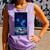 Cosmic Botanical Book Lover Reading Comfort Colors Tank Top Lagoon