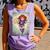 The Crimson Crescent 90s Retro Comic Book Superheroine Art Comfort Colors Tank Top Lagoon