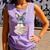 Cute Reading Bunny With Glasses Books Reader Book Bookworm Comfort Colors Tank Top Lagoon