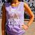 Easily Distracted By Goldens & Books Golden Retriever Dog Comfort Colors Tank Top Lagoon