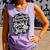 Easily Distracted By Yarn And Books Comfort Colors Tank Top Lagoon