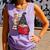 Gnome Read Reading Book Librarian Across America Women Kids Comfort Colors Tank Top Lagoon