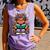 Highland Cow Book Floral Bookworm Comfort Colors Tank Top Lagoon