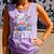 Introverted Book Club Reading Lover Cow Comfort Colors Tank Top Lagoon