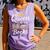 Librarian Queen Of The Books Book Reading Library Comfort Colors Tank Top Lagoon