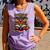 Owl With Glasses And Book Reading Comfort Colors Tank Top Lagoon