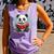 Panda With Book For Reading Enthusiasts Comfort Colors Tank Top Lagoon