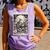Read In Peace Skeleton Book Lover Bookworm Book Comfort Colors Tank Top Lagoon