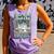 Retro Tired Moms Book Club Bookish Booktrovert Mother's Day Comfort Colors Tank Top Lagoon