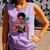 Woman Reading Book Lover Geometric Girl Afro History Comfort Colors Tank Top Lagoon