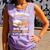 Woman Survives On Books Yarn Knitting Crochet Premium Tri-Blend Comfort Colors Tank Top Lagoon