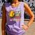 Women's Girls Softball Play Like A Girl Comic Book Pop Art Comfort Colors Tank Top Lagoon