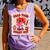 Women's Read Your Heart Out Groovy Bookish Valentine Day Women Girls Comfort Colors Tank Top Lagoon