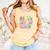 100 Days Of School Book Pencil Teachers Girls Kids 100th Day Comfort Colors Tank Top Grey